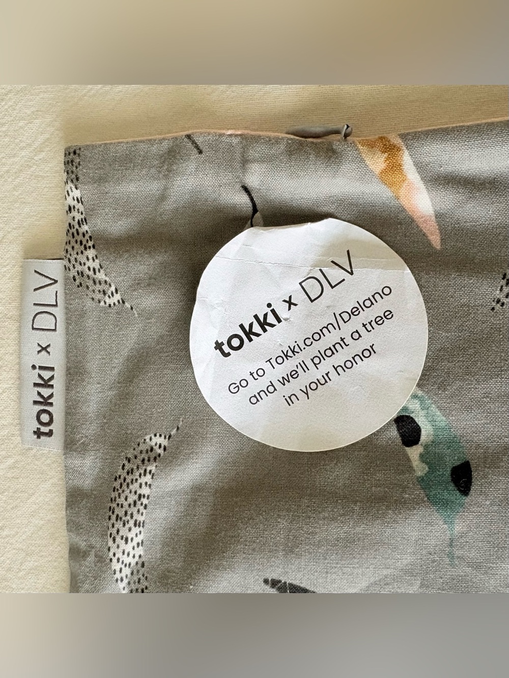 Delano Las Vegas x Tokki Euro Sham Pillow Cover Grey Feather Luxury Bedding NWT - Picture 4 of 6